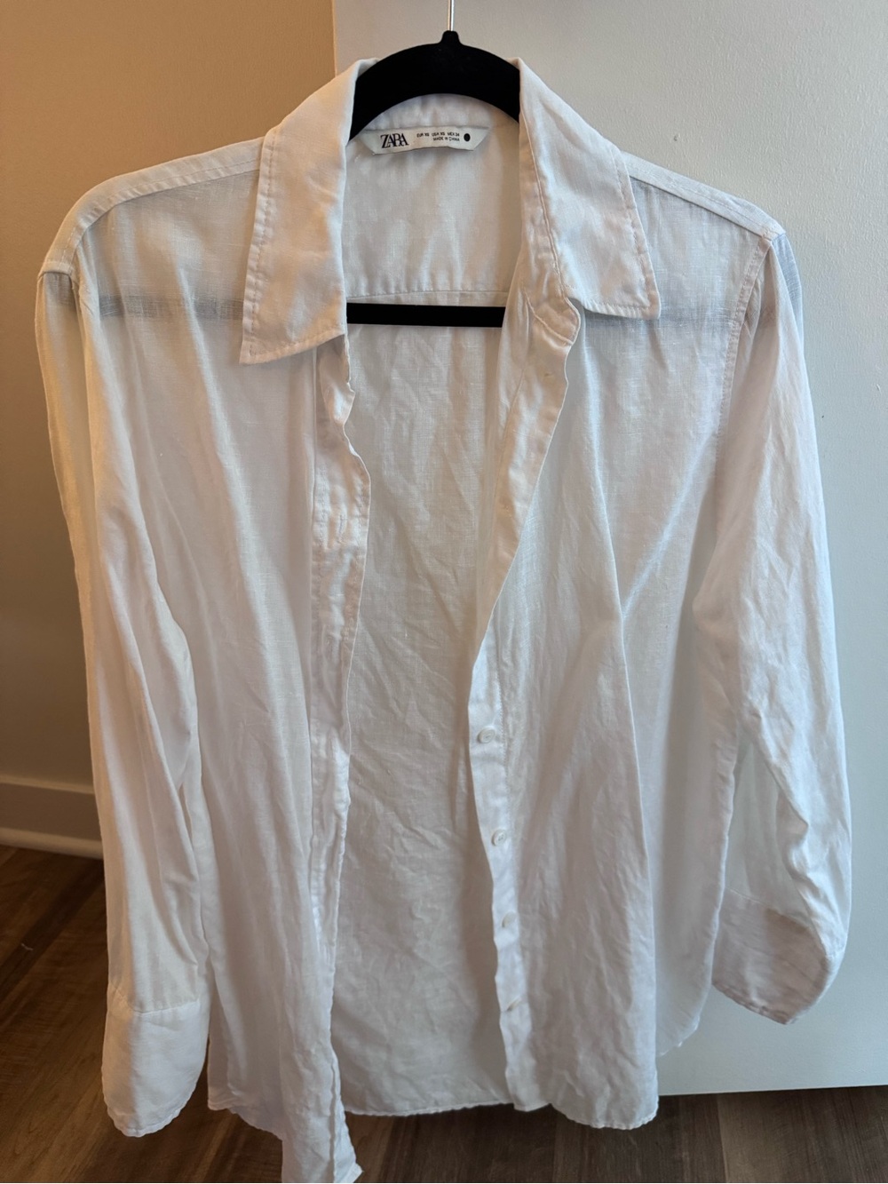 Zara Linen Button Down Shirt